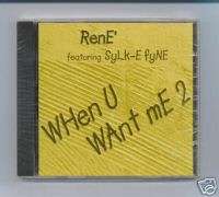 When U Want Me 2 [Single]   Rene (R&B) (CD 1998) 605687000420  