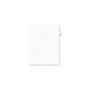   Number Legal Index Avery Style Dividers White