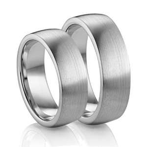  7mm Flat Palladium Wedding Band by Diana   Set Jewelry