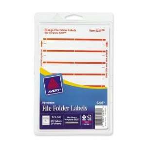  Avery Filing Label,0.69 Width x 3.44 Length   252 / Pack 