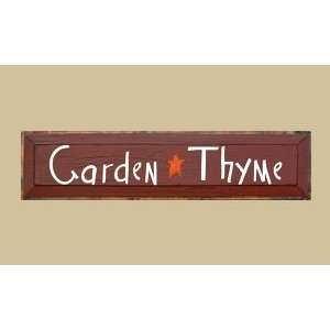    SaltBox Gifts G730GT 7 x 30 Garden Thyme Sign Patio, Lawn & Garden