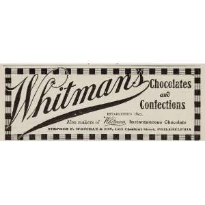   Chocolate Confections Candy   Original Print Ad