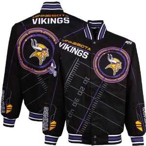  Minnesota Viking Jackets  Minnesota Vikings Black On 