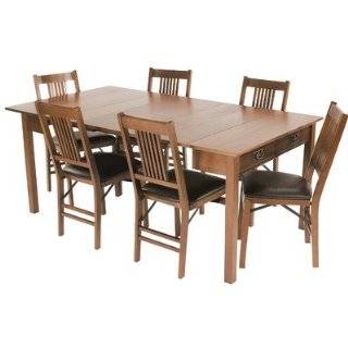 Mission Style Expanding Dining Table in Fruitwood