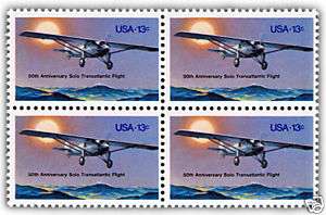 First Transatlantic Flight on U.S. Postage Stamps  