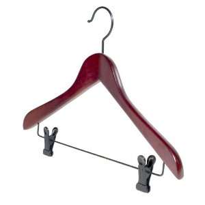  Prestige Wood Suit Hanger with Clips   Cherry by 