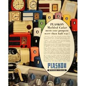   Color Plastic Radio Cabinet Dial   Original Print Ad