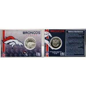 Denver Broncos Team History Coin Card 