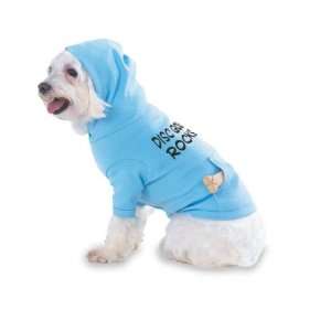 Disc Golf Rocks Hooded (Hoody) T Shirt with pocket for your Dog or Cat 