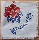 wwii original logo sweetheart ladies cotton handkerchief unused 