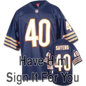 Gale Sayers Chicago Bears Personalized Autographed Jersey  