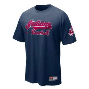 Cleveland Indians Navy 2012 Nike Short Sleeve Practice T Shirt  