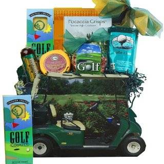   Golfing Golf Cart Gift Bag Tote  A Great Gourmet Food Gift Basket