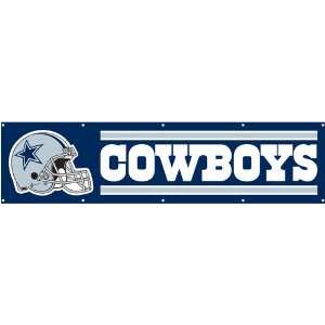 Dallas Cowboys NFL Applique & Embroidered Party Banner (96x24 