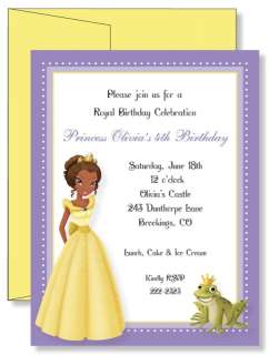 Custom Princess and the Frog Birthday Invitations  