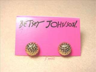   Johnson Golf Gold Tone Stud Earrings for *Christmas Gift*  