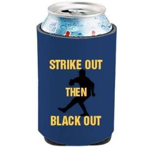 Strike Out Black Out Custom Can Koozie 