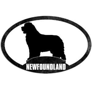 Oval Newfoundland (Dog Breed) Sticker 