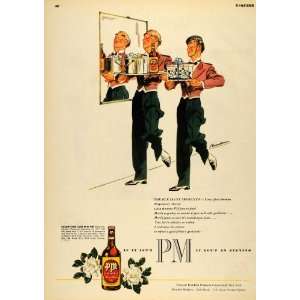   Waiters Whiskey Drink Glass   Original Print Ad