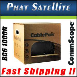 COAXIAL CABLE RG6 1000FT COAX CATV RG 6 1000 TV BULK TRUSTED 