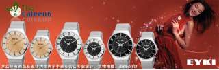 New Mens EYKI Stainless Steel Fashion Woman Couple Wrist Watch 8503 