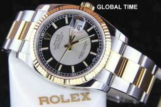   Two Tone New Style Datejust Z Serial 2007 Tuxedo Dial PAPERS  