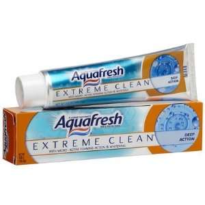 Aquafresh Extreme Clean Deep Action Fluoride Toothpaste 7 oz (Quantity 