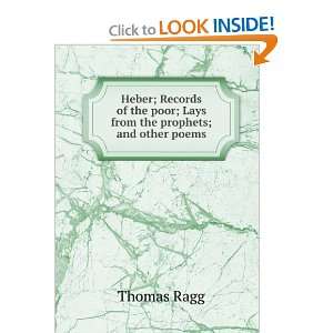  from the Prophets; and Other Poems Thomas Ragg  Books