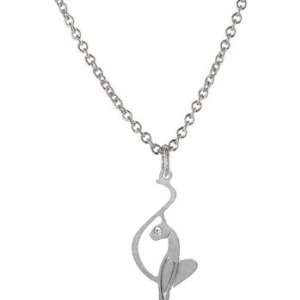  Silver Toned Hanging Logo BABY PHAT Necklace Jewelry