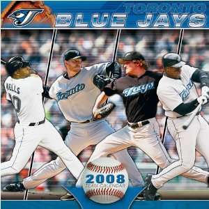  TORONTO BLUE JAYS 2008 MLB Monthly 12 X 12 WALL CALENDAR 