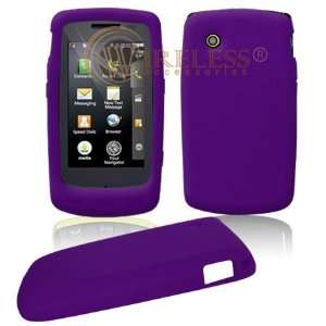 Purple Transparent Silicone Skin Cover Case Cell Phone Protector for 