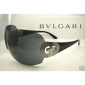  Authentic BVLGARI Black Shield Sunglasses 6007B   102/87 