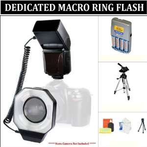  Digital Dedicated I TTL Macro Ring Flash + Aa Batteries 