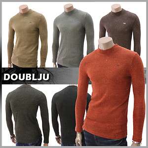 Doublju Mens Casual Turtleneck Sweater Shirt (DA14)  