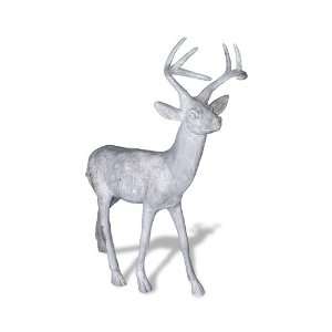   1400 30G ResinStone Standing Stag Deer Statue Patio, Lawn & Garden