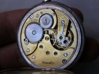   hand engraved Art Nouveau Omega Grand Prix winer pocket watch c1900