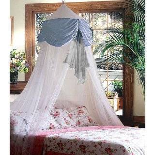   & Red Chiffon Furbelow Princess Bed Canopy By Sid