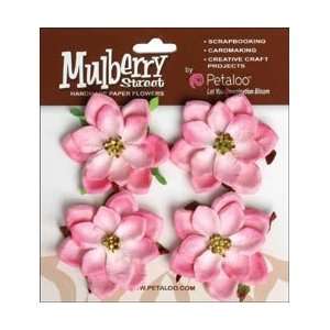  Mulberry Street Paper Mini Magnolias 4/Pkg   Pink Arts 