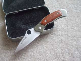   Collaboration Knife Mini Spy Fox 2RA N690Co Stainless Steel New  