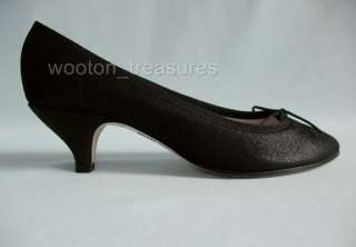 Repetto Black Giselle Ballet Pumps Shoes Sz 38 7 NIB  