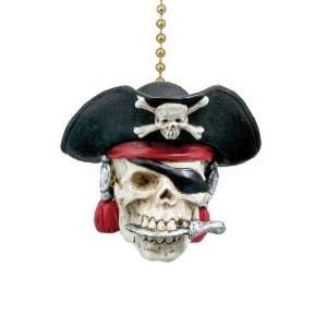  Ships Captain Pirate Skull Matey Ceiling Fan Light Pull 