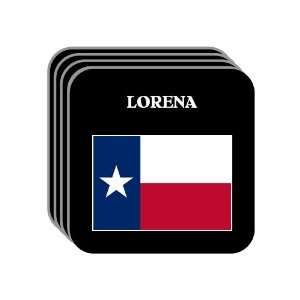  US State Flag   LORENA, Texas (TX) Set of 4 Mini Mousepad 