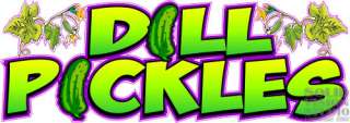 14 Dill Pickle Concession Trailer Restaurant Bar Decal  