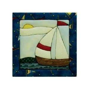  Mini Sailboat No Sew Quilt Kit Arts, Crafts & Sewing