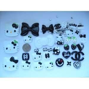 Hello Kitty Bling Bling 35 Pieces Flat back Resin Cabochon/ Rhinestone 