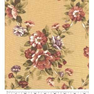  56 Wide FLORAL TRELLIS   ANTIQUE Fabric By The Yard 