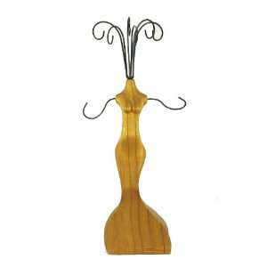  Tropical Solid Wood, Body Shape Jewelry Holder / Display 