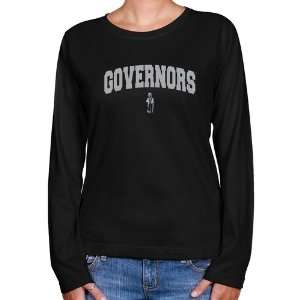 NCAA Austin Peay State Governors Ladies Black Logo Arch Long Sleeve 