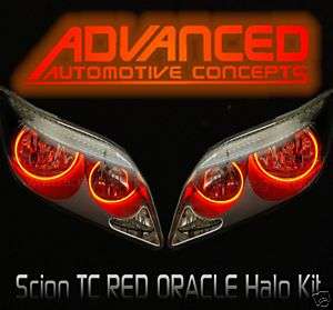 05+ Scion TC Headlight hid RED HALO Angel/Demon Eye Kit  