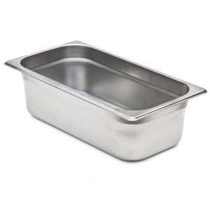  4 Deep, 1/3 Size Standard Weight Stainless Steel Steam Table 